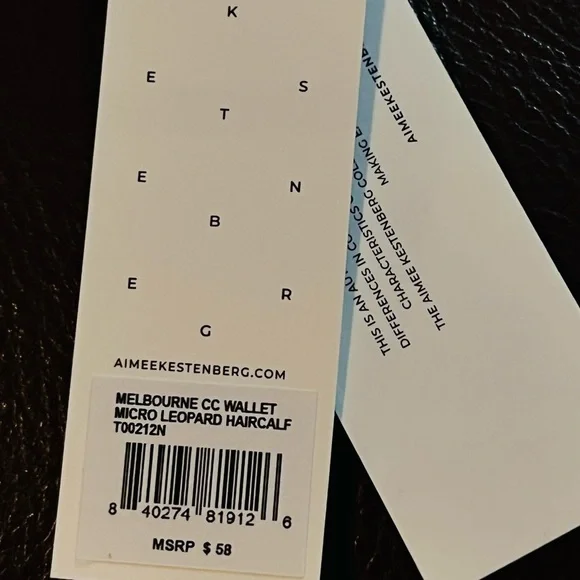 COPY - 🆕 Aimee Kestenberg Melbourne CC Leopard Micro Leather Wallet - Picture 10 of 10